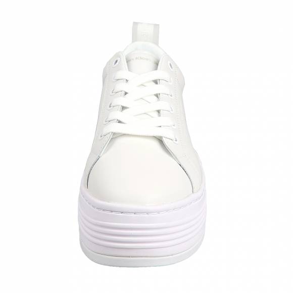 Γυναικεία Sneakers Calvin Klein Hw0hw01309 0k4 Triple Bright White Bold Flatf Low Laceup Lth In Lum