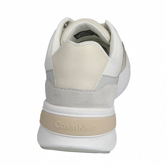 Γυναικεία Sneakers Calvin Klein Hw0hw01869 0F9 Dk Ecru White Elevated Runner Mono Mix