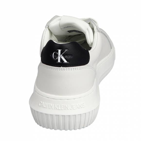 Γυναικεία Sneakers Calvin Klein Yw0yw00823 0Lb Bright White Black Chunky Cupsole Mono Lth Wn