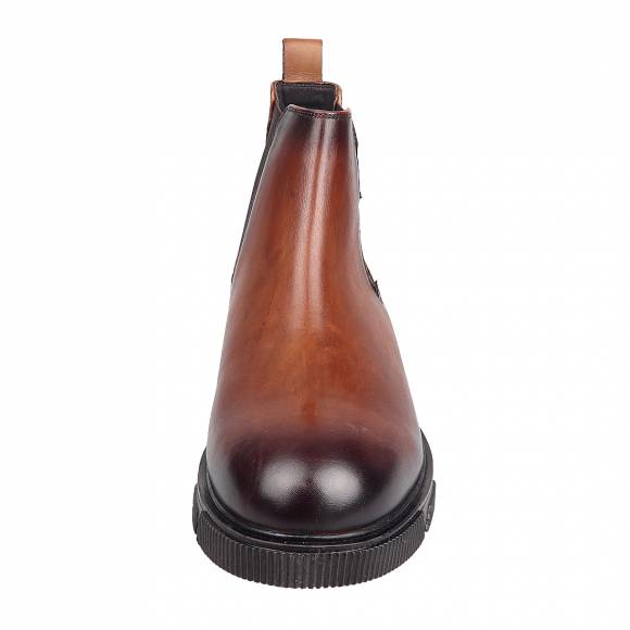 Ανδρικά Μποτάκια Casual Gk Uomo Oscar 4195 Brown Leather
