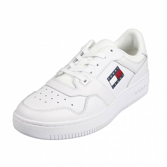 Ανδρικά Sneakers Tommy Hilfiger Em0em00955 Ybr White Tommy Jeans Retro Basket