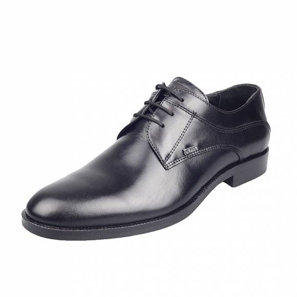 Ανδρικά Παπούτσια Κουστουμιού Verraros 390 Black Leather