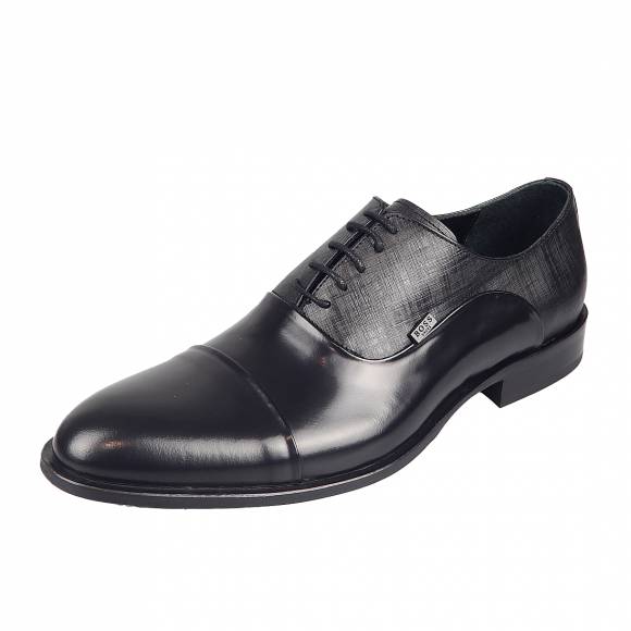Ανδρικά κουστουμιού Boss Shoes S5626 Glm Black Flo Galmour