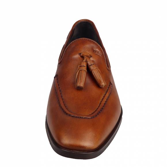 Ανδρικά κουστουμιού Boss Shoes V7166 Cognac Aqua