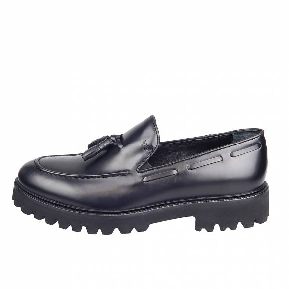 Ανδρικά Παπούτσια Loafers Boss Shoes X7323 Blk Bergamo