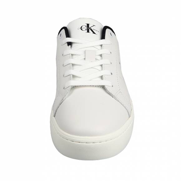 Ανδρικά Sneakers Calvin Klein Ym0ym00864 01W Bright White BlackClassic Cupsole Low Ml Lth