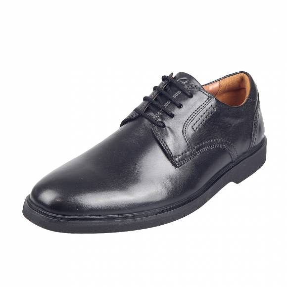 Ανδρικά Παπούτσια Casual Clarks Malwood Lace 26168162 7 Black Leather