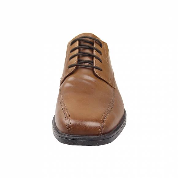 Ανδρικά Παπούτσια Κουστουμιού Clarks Tilden Walk 26130095 7 Dark Tan Leather