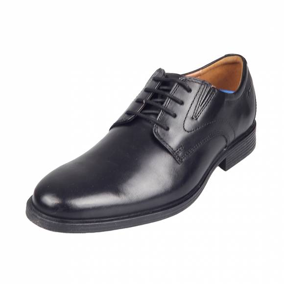 Ανδρικά Παπούτσια Κουστουμιού Clarks Whiddon Plain 261529187 Black Leather