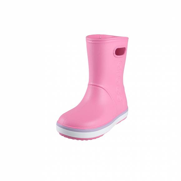 Εφηβικά Γαλοτσάκια Crocs 205827-6qm Pink Crocband Rain boot k