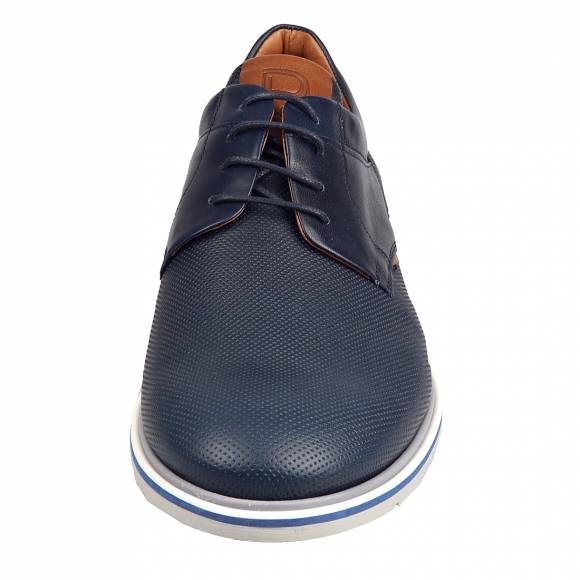 Ανδρικά Παπούτσια Casual Damiani 2901 Blue Leather