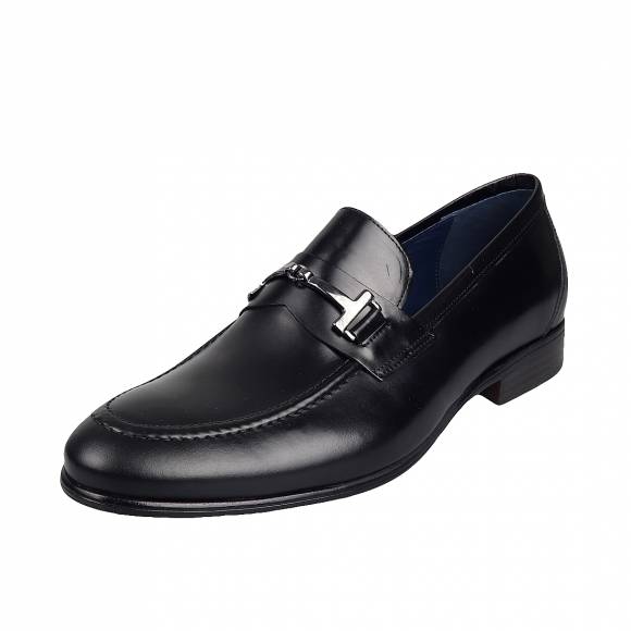 Ανδρικά Παπούτσια Loafers Damiani 3106 Black Leather