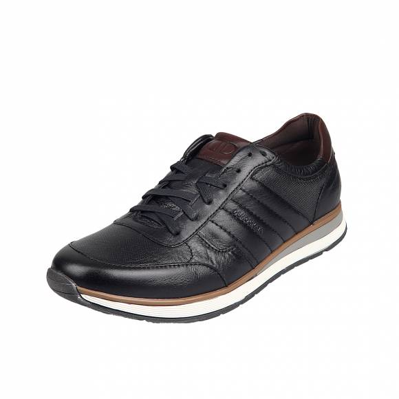 Ανδρικά Sneakers Democrata 203201 001 Preto Carvalino Black Leather