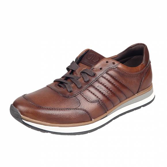 Ανδρικά Sneakers Democrata 203201 003 Conhaque Carvalino Brown Leather