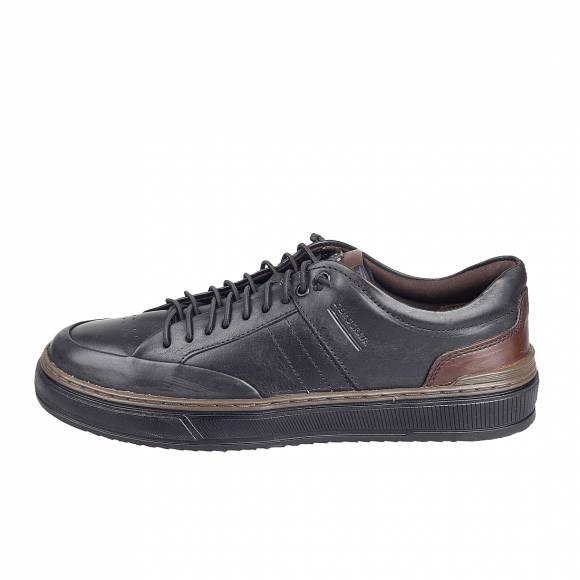 Ανδρικά Sneakers Democrata 240106 004 Preto Tabaco Black Leather
