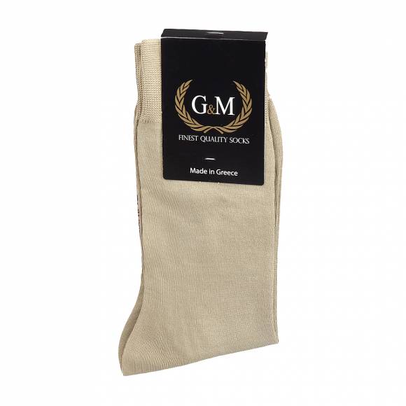 Ανδρικές Κάλτσες G and M Socks 411 Beige