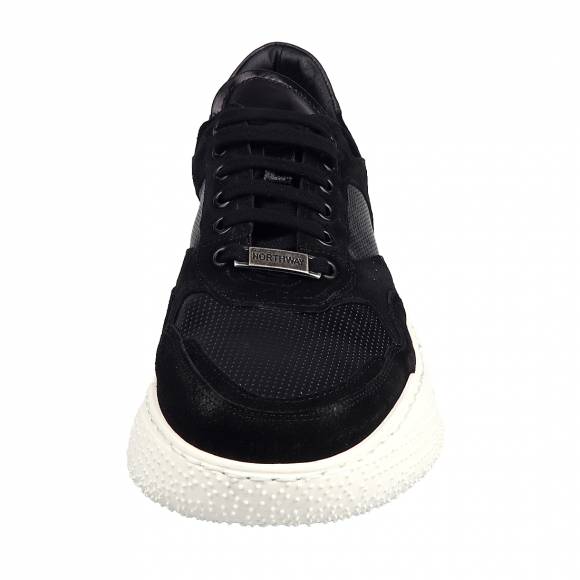 Ανδρικά Sneakers Northway 943 Black Leather