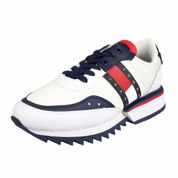 Ανδρικά Sneakers Tommy Hilfiger Em0em01137 Ybr White Tommy Jeans Treck Cleated