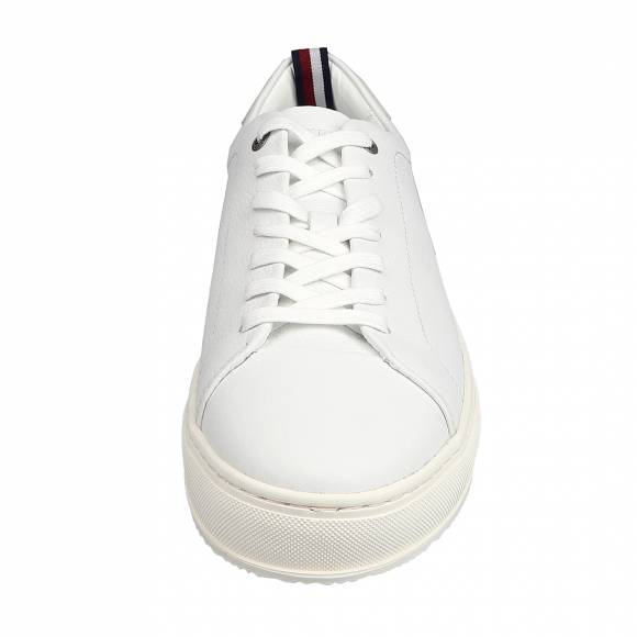 Ανδρικά Sneakers Tommy Hilfiger Fm0fm04893 Ybs White Premium CupsoleGrained Lth