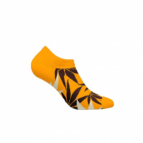 Ανδρικές Κάλτσες Walk W325-1 33 Yellow dark Sneaker Socks Bamboo