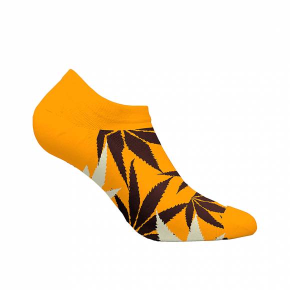 Ανδρικές Κάλτσες Walk W325-1 33 Yellow dark Sneaker Socks Bamboo