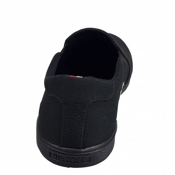 Ανδρικά Slip-on Tommy Hilfiger Fm0fm00597 0GK Triple Black Iconic Slip on Sneaker