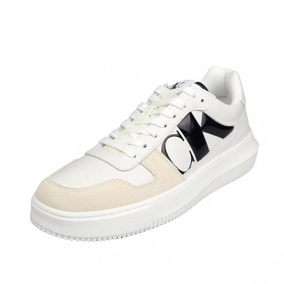 Ανδρικά Sneakers Calvin Klein Ym0ym00897 01T Bright White Black Chunky Cupsole LTH NBS DC