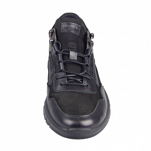 Ανδρικά Παπούτσια Casual Boxer 19137 Black Leather