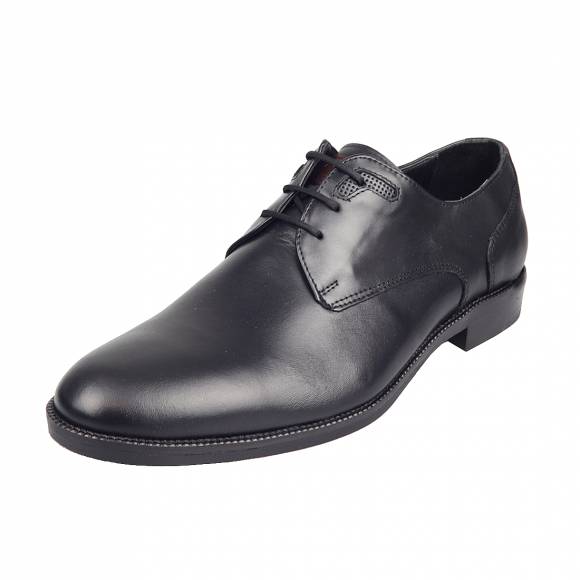 Ανδρικά Παπούτσια Κουστουμιού Verraros 038 Black Leather