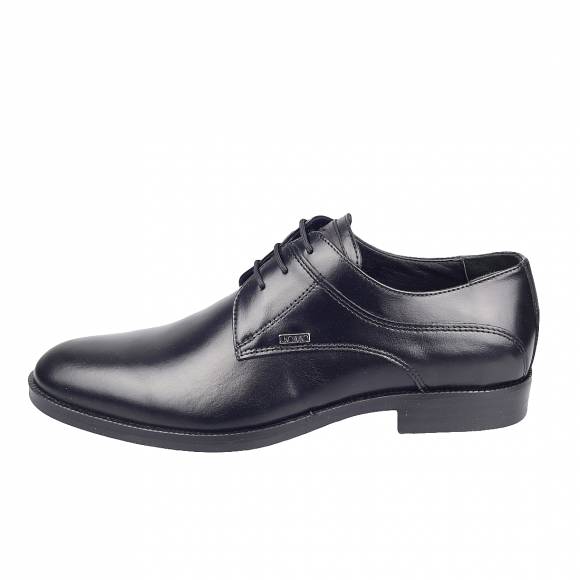 Ανδρικά Παπούτσια Κουστουμιού Verraros 390 Black Leather