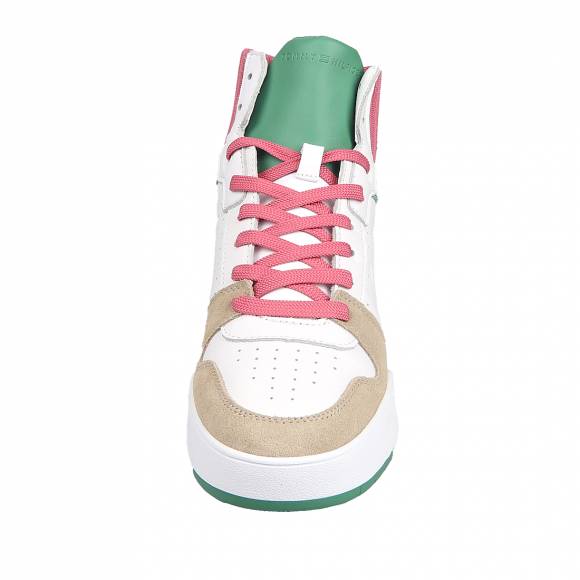 Γυναικεία Sneakers Tommy Hilfiger Fw0fw06647 T1a English Pink  High Cut Seasonal  basket Sneaker