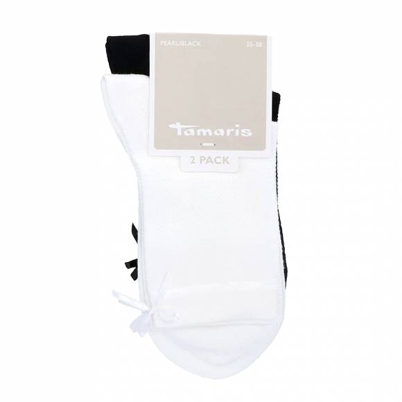 Γυναικείες Κάλτσες Tamaris 99606 Black White 2 Pairs